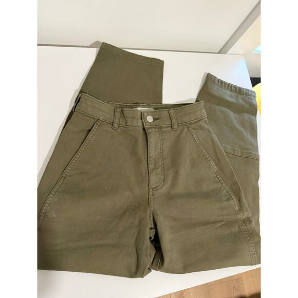 $118 Everlane The Utility Barrel Pant Green - size 0 - Picture 7 of 12